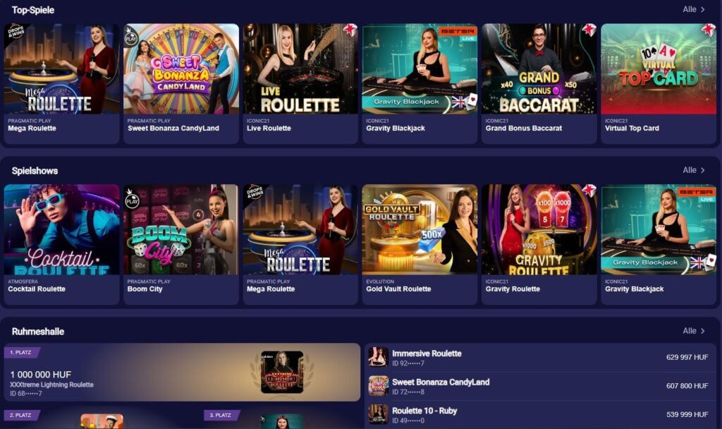Betmatch Tischspiele